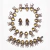Prata Mexicana by Ballesteros, 1940 - conjunto de choker, pulseira e brincos antigos - comprar online