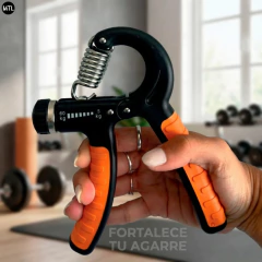Manopla Mtl Hand Grip Naranja Ajustable 10kg 60kg Entrenador Naranja