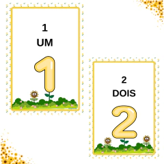 NÚMEROS DE PAREDE - TEMA GIRASSOL - comprar online