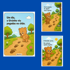 AS PEGADAS DE QUEM CUIDA DE MIM - 13 PÁGINAS - comprar online