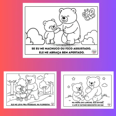 PAPAI URSO E EU - LIVRO PARA COLORIR - comprar online