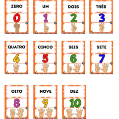 NÚMEROS DE PAREDE - 0 À 10 - comprar online