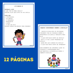Kit Pedagógico – Dinâmica “O que tem na escola?” 12 páginas na internet