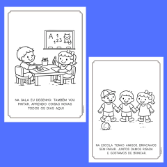 MINHA ESCOLA - LIVRO PARA COLORIR - 11 PÁGINAS na internet
