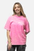 CAMISETA OVERSIZED MARMORIZADA AOS PÉS DE JESUS - ROSA - comprar online