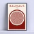 Cuadro Bauhaus Circulo Rojo Minimalista 30x40cm Con Vidrio