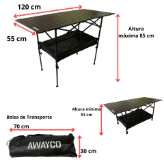 Mesa Plegable Awayco Enrollable Calidad Superior en internet
