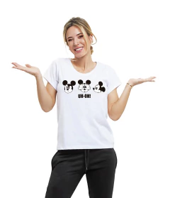 // 21054 REMERA MANGA CORTA UH OH - Area Lencería