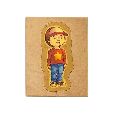 Rompecabezas cuerpo humano en capas