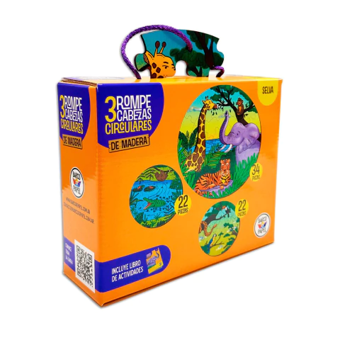 Rompecabezas Circular de Madera