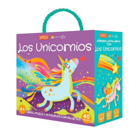 Rompecabezas + libro 40piezas Unicornio