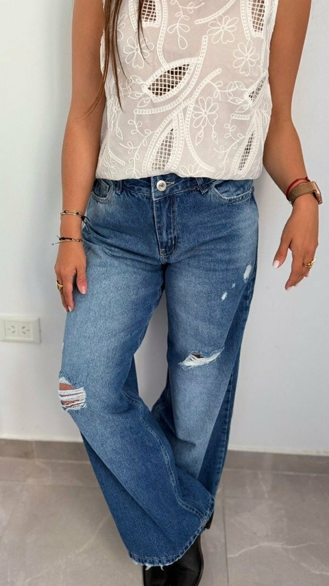 Wide Leg Roturas Angi