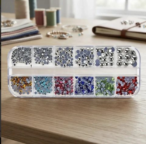 Caja De Strass Termoadhesivo Hotfix Rinhestones Posh Stitch