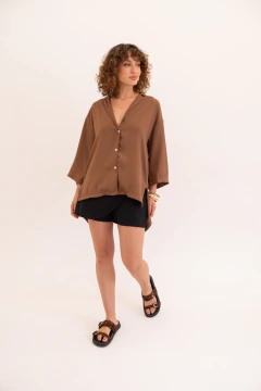 Camisa Luna Chocolate