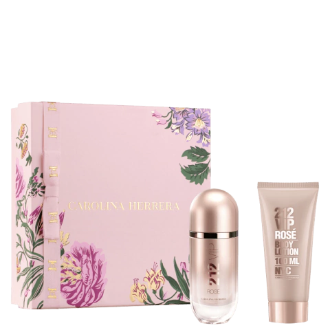 Kit 212 VIP Rosé Carolina Herrera Feminino - Eau de Parfum 80ml + Loção Hidratante Corporal 100ml - comprar online
