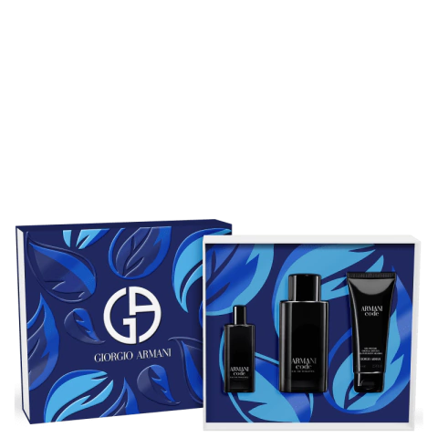 Kit Armani Code Giorgio Armani Masculino - Eau de Toilette 125ml + Eau de Toilette 15ml + Gel Douche 75ml - comprar online
