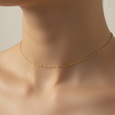 Choker Dourada Slim - comprar online