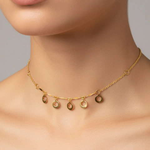 Choker Dourada Eclipse - comprar online