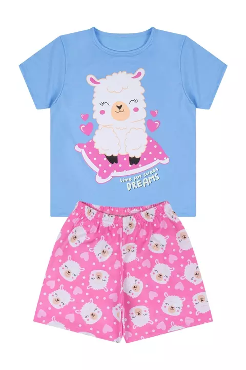 Pijama Infantil Menina Azul
