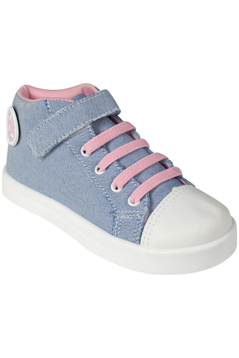 Tênis Cano Alto Infantil Jeans - Viki