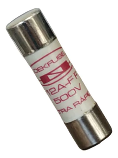 Fusível Cartucho 12a-ff 500v 10x38 Ultra Rápido Dek(kit C/5)
