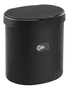 Lixeira De Pia 2,5 L Preto Lixo Cozinha Coza