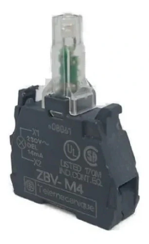 Bloco Luminoso Led Vm 230 V Zbvm4/3 -schneider Kit C/10+10 J