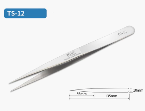 PINZAS PARA PESTAÑAS CD: VETUS TS-12