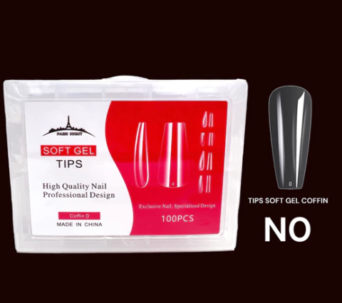 SOFT GEL TPIS COFFIN X100PCS PARIS NIGHT NUMERO NO-NOO