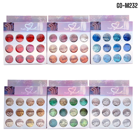 POLVO DECORATIVO PARA UÑAS VARIOS TONOS NAIL CD: G0-M232