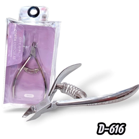 CORTA CUTICULAS CON RESORTE CITY GIRL CD： D-616