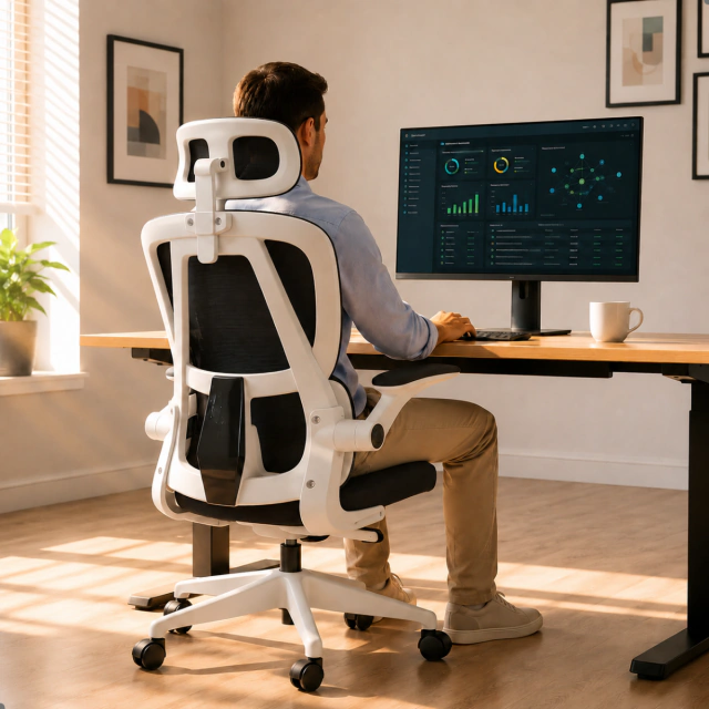 Cadeira Ergon&ocirc;mica Veneza BlidShop em home office
