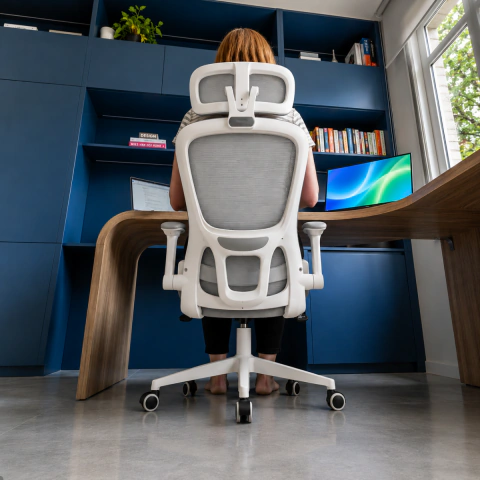 Cadeira Ergon&ocirc;mica Floren&ccedil;a BlidShop vista lateral