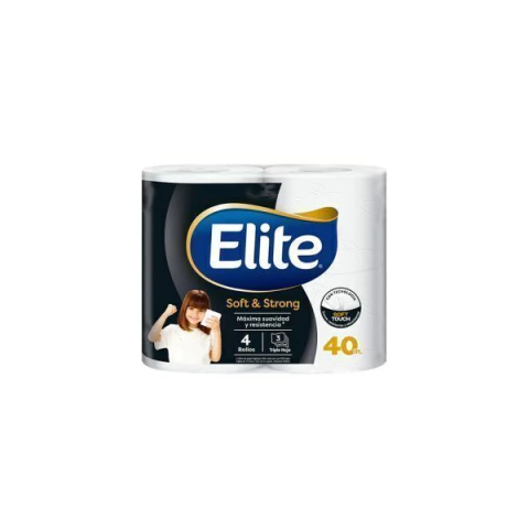 Manga de 32 rollos de Papel Higiénico Elite Soft Strong 4×40 mt
