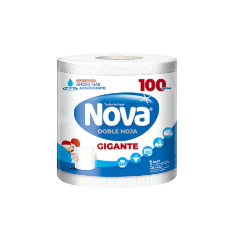 Manga de 6 rollos de Toalla Nova 100 mts.