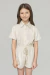 Kit de Camisa e Shorts Infantil de Linho