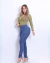 Calça Jeans Skinny Cintura Alta OWZZY 510551 na internet