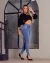 Calça Jeans Feminina intermediaria OWZZY 509771 - Owzzy