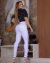Calça Skinny Branca OWZZY 510462 - comprar online