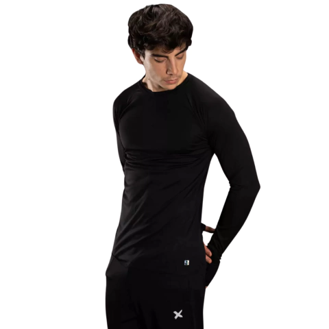 Remera Termica Manga Larga Frizada Invierno No Brand Hombre