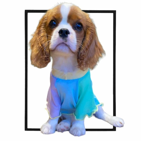 CAMISETA PET TULE BABY BLUE