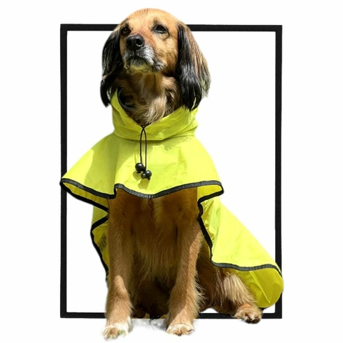CAPA DE CHUVA IMPERMEÁVEL PARA PETS MAY RAIN NEON GREEN - comprar online