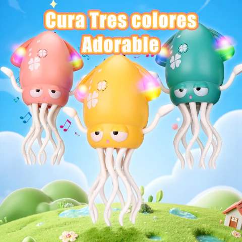 Juguete de Pulpo Bailarín Eléctrico con Luz LED y Música | LANZAMIENTO - comprar online