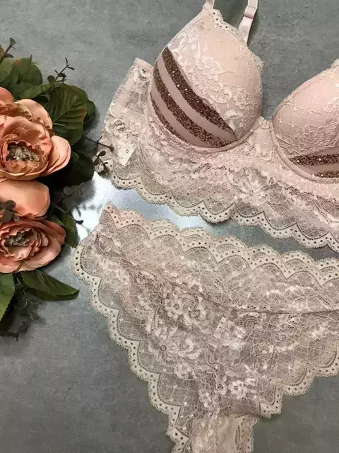 LINGERIE ELEGANTE LUXO BORDADO - comprar online