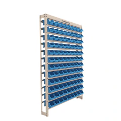 Kit Estante Gaveteiro Organizador com 108 Gavetas Nº 3 Azul Presto 93006