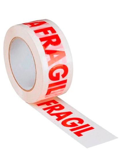CINTA ADHESIVA DE EMBALAJE FRAGIL DE 48 MM DE ANCHO