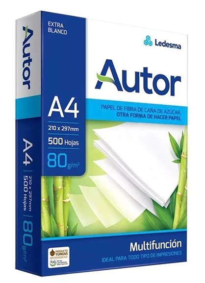 RESMA A4 AUTOR DE 80 GR - comprar online