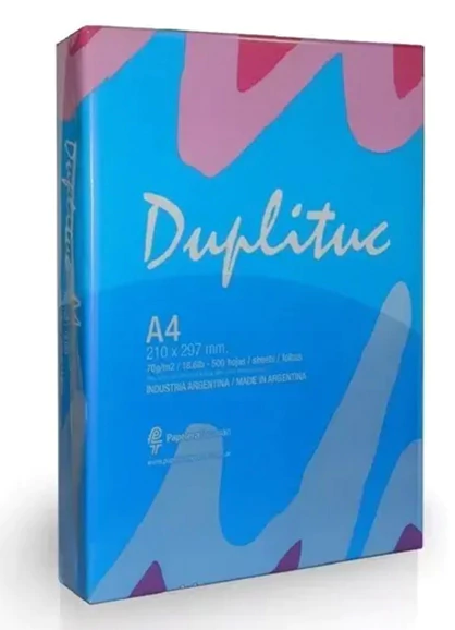 RESMA A4 DUPLITUC DE 70 GR - comprar online