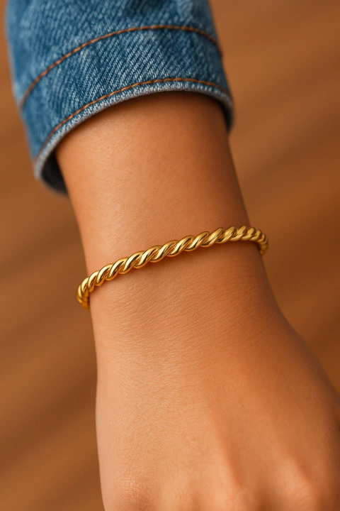 Bracelete Liso Torcido - comprar online