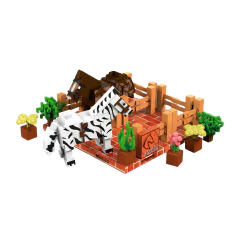 Infini Zoo Cavalos – 85 Blocos Magnéticos para Montar Animais e Criar com Liberdade